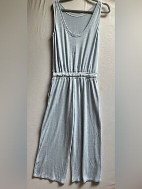 Wilfred Free Wide Leg Drawstring Scoop Neck Jumpsuit Sz S